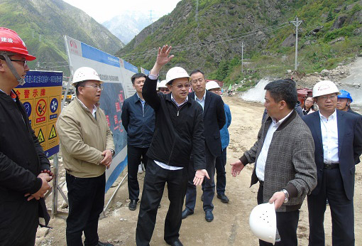 財政部經濟建設司副司長孫志赴公司公路分公司承建康新K1-1項目調研指導工作