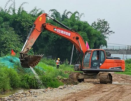 公司成樂擴容E2-SG1項目部 積極投入地方道路搶險排澇工作