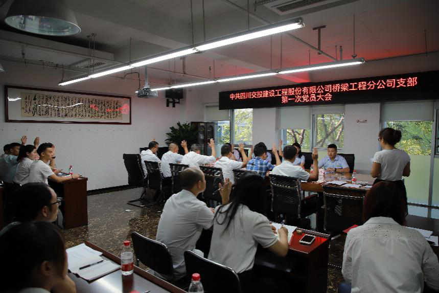 新起點  新征程 新使命——四川交建橋梁工程分公司召開第一次黨員大會