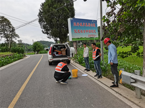 檢測公司順利完成S101線射洪段公路改建工程(西段）連接線建設工程項目交工驗收現場檢測