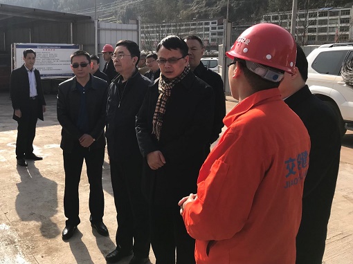 四川省旅發(fā)委黨組書記胡斌赴公司市政分公司承建達陜高速百里峽項目調研指導工作并慰問一線員工